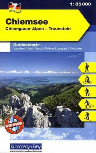 Kümmerly & Frey Outdoorkarte Chiemsee