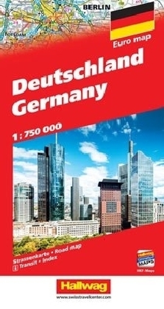 Deutschland Straßenkarte 1:750 000