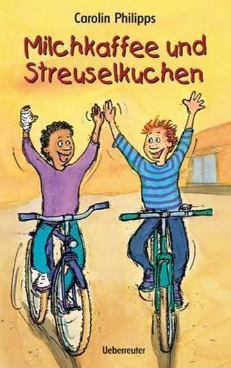 Milchkaffee und Streuselkuchen