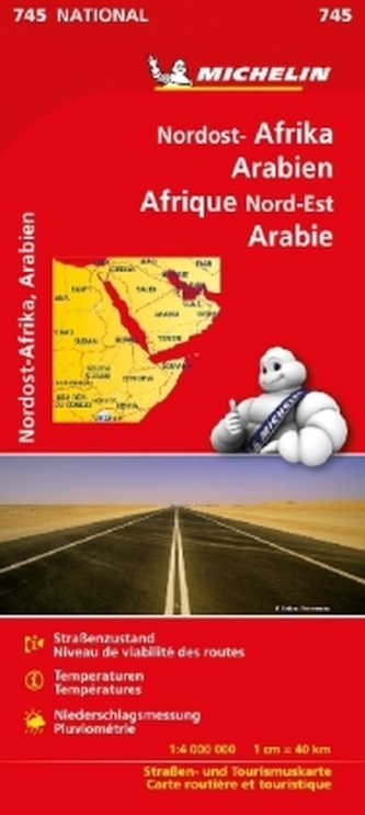 Michelin Karte Nordost-Afrika, Arabien