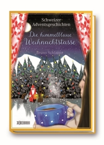 Die himmelblaue Weihnachtstasse