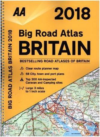 AA Big Road Atlas Britain 2018