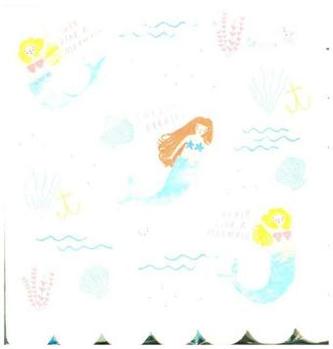Große Servietten Meerjungfrau S / 16