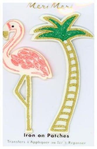 Flamingo und Palme