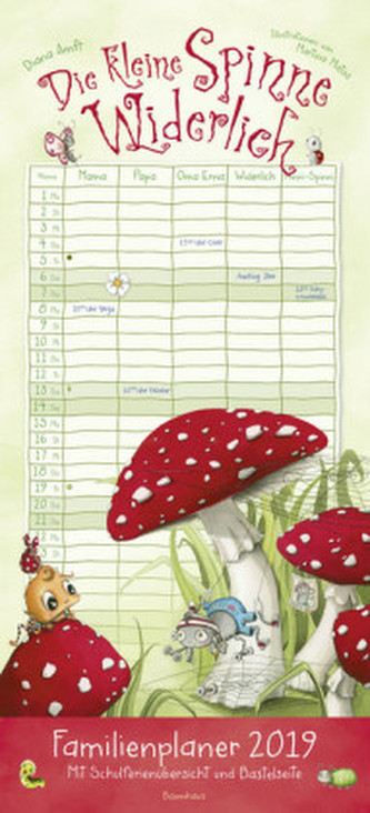 Die kleine Spinne Widerlich - Familienplaner 2019 Die kleine Spinne Widerlich - Familienplaner 2019