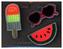 Sonnenbrille, Eis am Stiel, Wassermelone