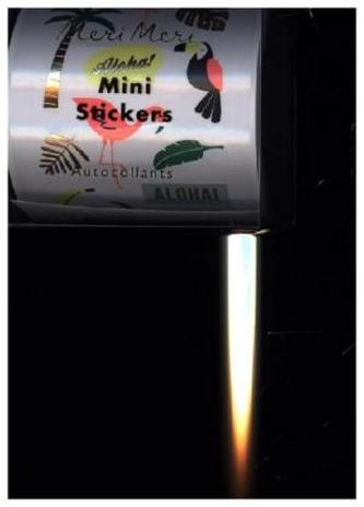 Mini-Aufkleber Tropische Motive auf Rolle