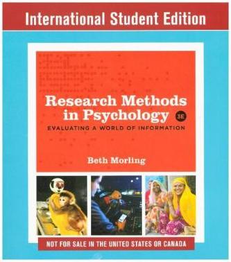 Research Methods in Psychology, International Student Edition
