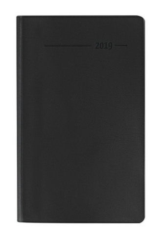 Taschenplaner, geheftet, schwarz 2019 Taschenplaner, geheftet, schwarz 2019