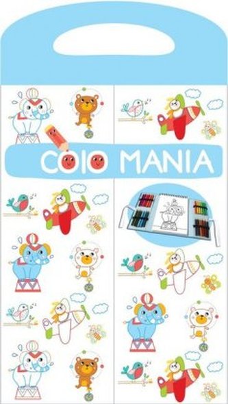 Colomania - Hellblau, m. 24 Buntstiften