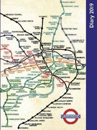 London Underground Desk Diary 2019