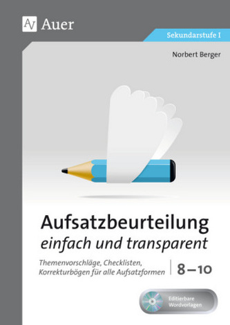 Aufsatzbeurteilung einfach und transparent 8-10, m. CD-ROM
