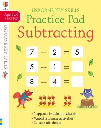 Subtracting Practice Pad