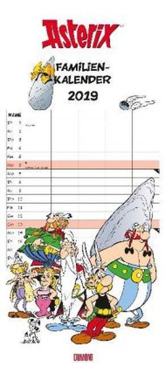 Asterix Familienkalender 2019