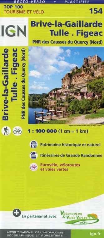 IGN Karte, Tourisme et découverte Brive-la-Gaillarde