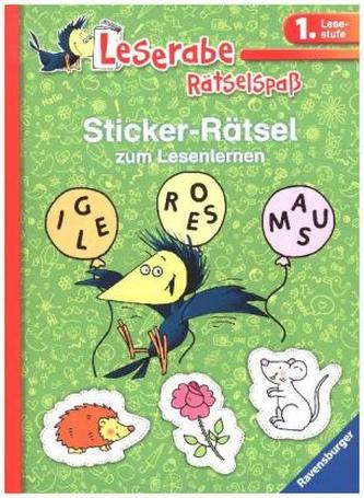 Sticker-Rätsel zum Lesenlernen (grün)