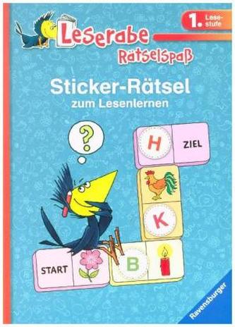 Sticker-Rätsel zum Lesenlernen (blau)