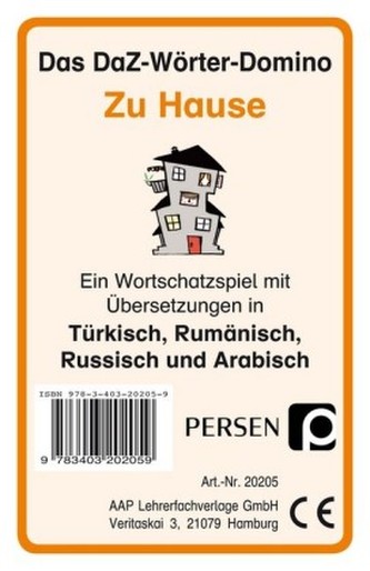 Das DaZ-Wörter-Domino: Zu Hause