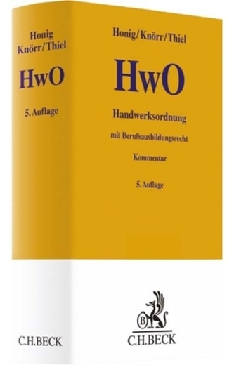 Handwerksordnung (HwO), Kommentar