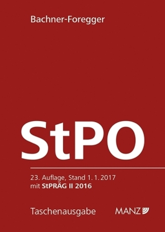 Strafprozessordnung - StPO 1975 (f. Österreich) Strafprozessordnung - StPO 1975 (f. Österreich)