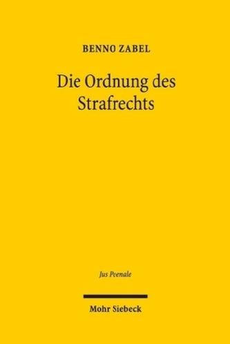 Die Ordnung des Strafrechts