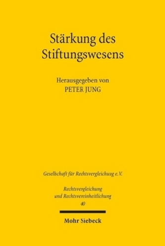 Stärkung des Stiftungswesens
