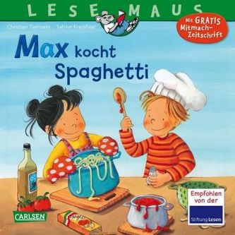 Max kocht Spaghetti