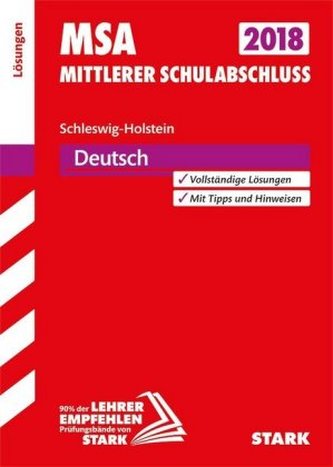 Mittlerer Schulabschluss 2018 - Schleswig-Holstein - Deutsch Lösungen