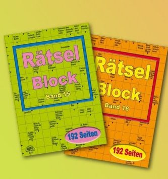 Rätselblock in großer Schrift, 2 Hefte