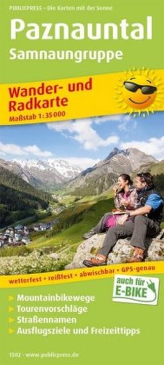 PublicPress Wander- und Radkarte Paznauntal, Samnaungruppe PublicPress Wander- und Radkarte Paznauntal, Samnaungruppe