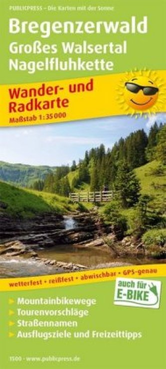 PublicPress Wander- und Radkarte Bregenzerwald, Großes Walsertal, Nagelfluhkette PublicPress Wander- und Radkarte Bregenzerwald, Großes Walsertal, Nagelfluhkette