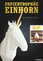 Papiertrophäe Einhorn zum Selbstgestalten