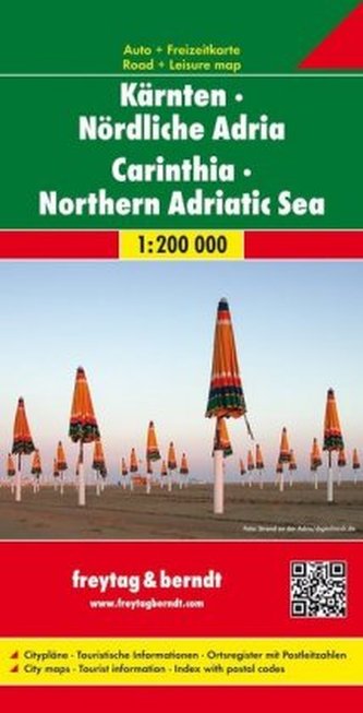 Freytag & Berndt Autokarte Kärnten, Nördliche Adria. Carintia, Mar de Adriatic del norte. Karinthie, Noord-Adriatische Zee; Cari Freytag & Berndt Autokarte Kärnten, Nördliche Adria. Carintia, Mar de Adriatic del norte. Karinthie, Noord-Adriatische Zee; Cari