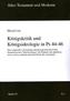 Königskritik und Königsideologie in Ps 44-46