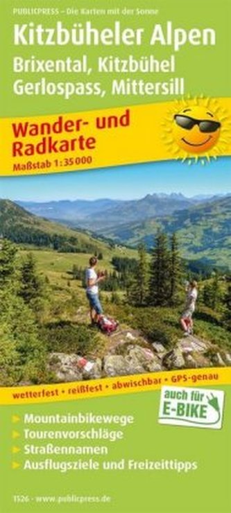 PublicPress Wander- und Radkarte Kitzbüheler Alpen, Brixental, Kitzbühel, Gerlospass, Mittersill PublicPress Wander- und Radkarte Kitzbüheler Alpen, Brixental, Kitzbühel, Gerlospass, Mittersill