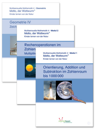Lernstufe 4 inkl. Geometrie, 3 Arbeitshefte