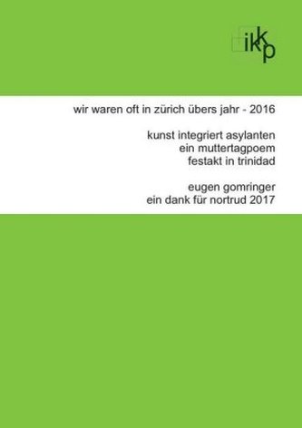 wir waren oft in zürich übers jahr - 2016