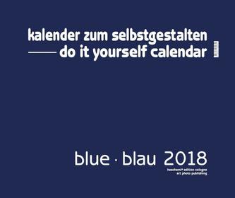 Blue - Blau 2018 - Blanko Gross XL Format