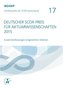 Deutscher SCOR-Preis für Aktuarwissenschaften 2015
