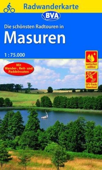 BVA Radwanderkarte Die schönsten Radtouren in Masuren 1:75.000