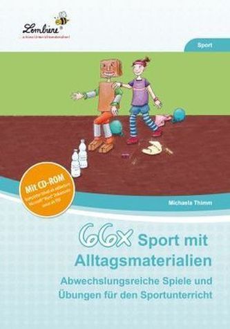 66x Sport mit Alltagsmaterialien, m. CD-ROM