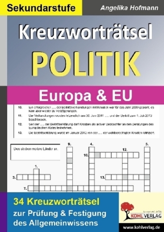 Kreuzworträtsel Politik: Europa & EU