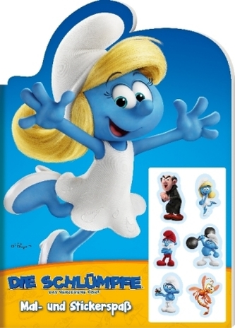 Die Schlümpfe. Das verlorene Dorf. Mal- und Stickerspaß mit Schlumpfine