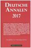 Deutsche Annalen 2017