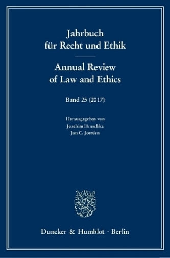 Jahrbuch für Recht und Ethik / Annual Review of Law and Ethics.