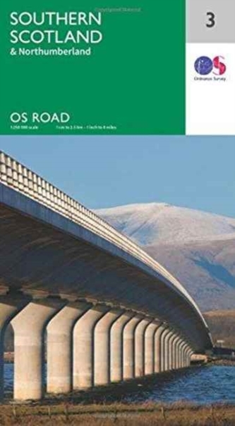 Ordnance Survey Maps Straßenkarte Bl.3 Southern Scotland & Northumberland