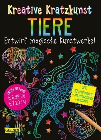 Kreative Kratzkunst: Tiere