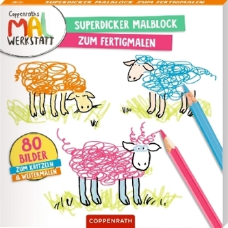 Superdicker Malblock zum Fertigmalen