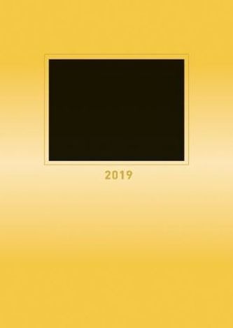 Foto-Bastelkalender A4 - gold 2019 Foto-Bastelkalender A4 - gold 2019