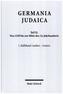 Germania Judaica, 2 Bde.. Tl.II